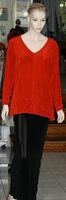 Heydari Signature Slinky Asymmetrical Top with bell curve sleeves 